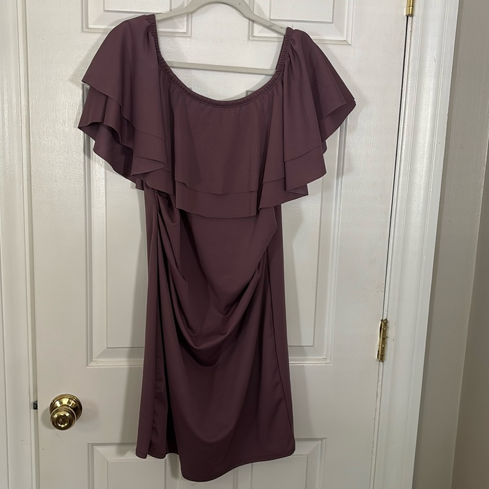Off Shoulder Maternity Dress
